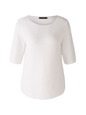 Oui Pullover reine Baumwolle in optic white