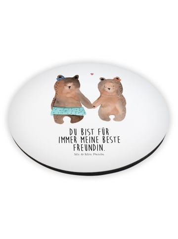 Mr. & Mrs. Panda Magnet für Fotos Bär Freundin mit Spruch in Weiß