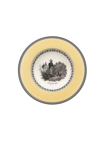 Villeroy & Boch Suppenteller Audun Chasse ø 24,2 cm weiß-grau-gelb in weiß-grau-gelb