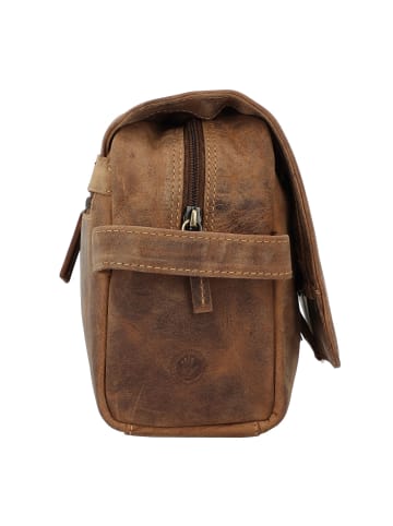 Greenburry Vintage Kulturbeutel Leder 27 cm brown