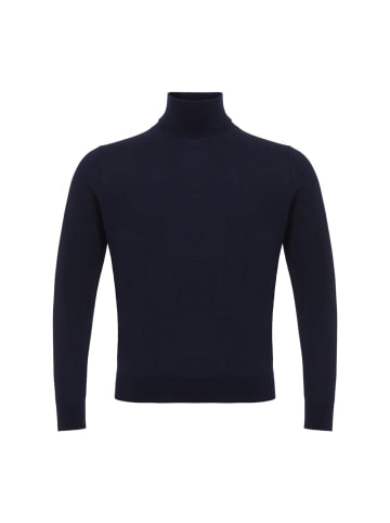 Colombo Blau Kaschmir Rollkragenpullover