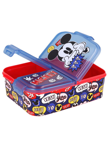 Disney Mickey Mouse Brotdose | 3 Fächer | Disney Mickey Mouse | Lunch to Go | Vesper Dose