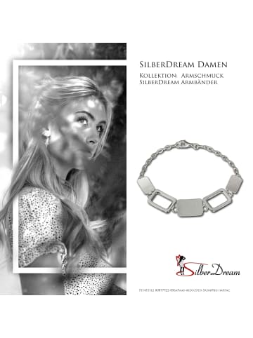 SilberDream 925 Sterling Silber Damen SilberDream Armbänder Square ca. 20cm
