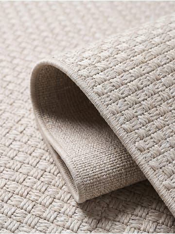 KADIMA DESIGN Flachwebteppich mit feiner Gewebestruktur und robustem Webrücken in Beige
