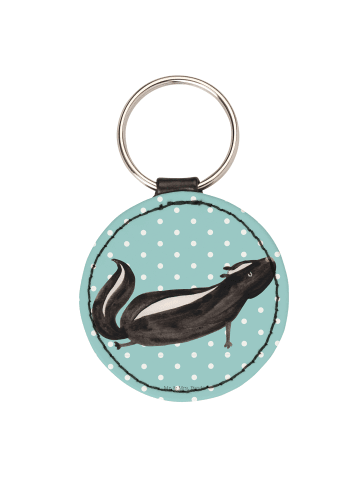 Mr. & Mrs. Panda Anhänger Stinktier Yoga ohne Spruch in Türkis Pastell