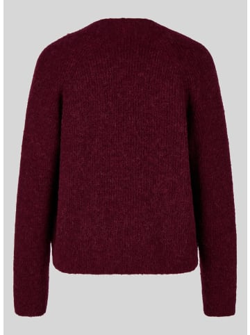 Rabe Strickjacke in Dunkelrot