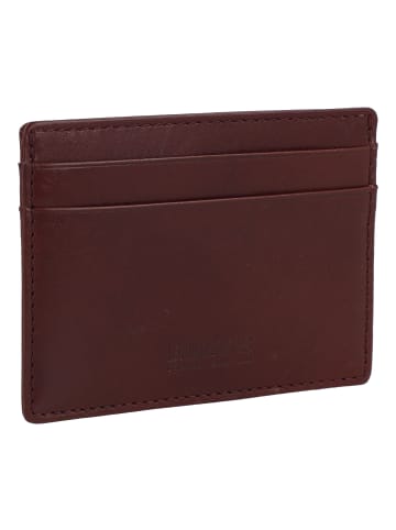 Leonhard Heyden Cambridge Kreditkartenetui Leder 10 cm in rotbraun