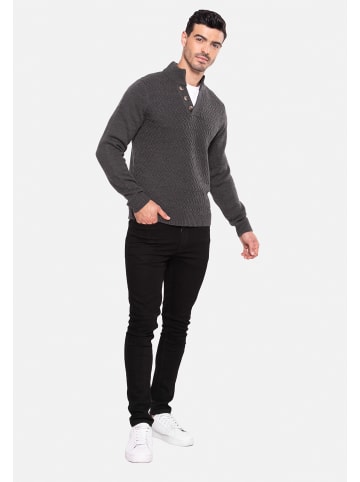 Threadbare Strickpullover Mellor in dunkelgrau