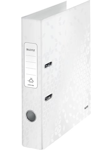 Leitz Ordner Wow A4 Kunststoff 52mm perlweiß