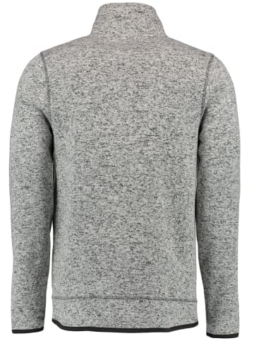 OS-Trachten Strickfleecejacke Nucku in mittelgrau