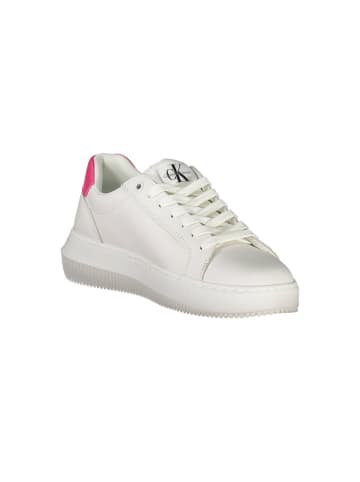 Calvin Klein Weiße Leder-Sneaker