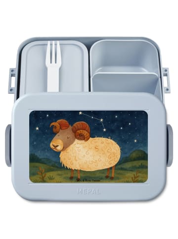 Mr. & Mrs. Panda Lunchbox Sternzeichen Widder Design ohne Spruch in Blau Pastell