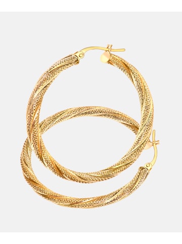 Vanlere Creolen aus 375 Gelbgold