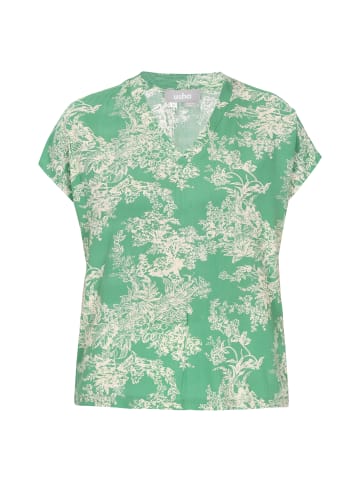 Usha Blouse in green white