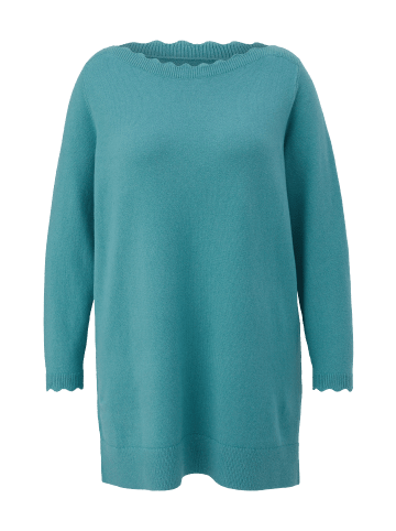TRIANGLE Strickpullover langarm in Petrol