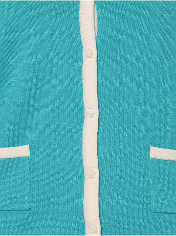 Franco Callegari Strickjacke in aqua weiß - 0007