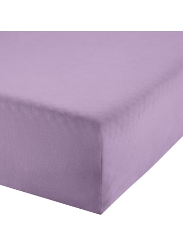 REDBEST Single-Jersey Boxspring-Spannbettlaken Denver in lavendel