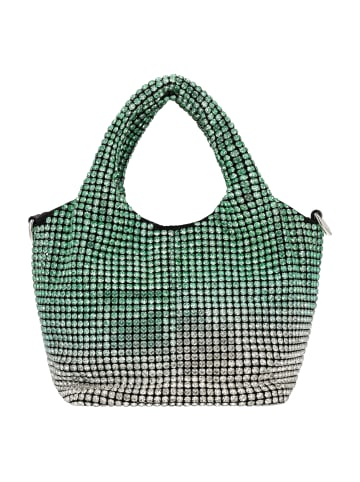 FELIPA Handtasche in GRÜN SILBER