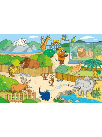 Schmidt Spiele Die Sendung mit der Maus, Im Zoo (Kinderpuzzle)