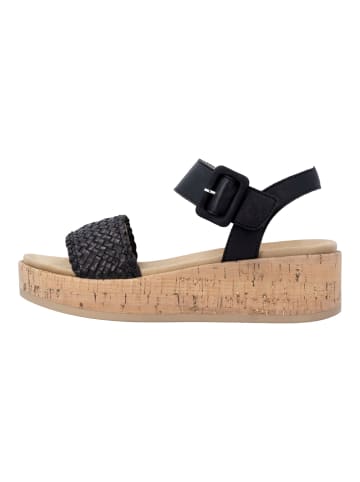 remonte Sandalen in Schwarz