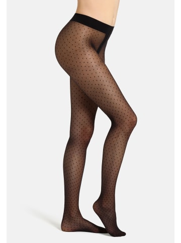 camano Strumpfhose diamonds 'n' dots 1er Pack black