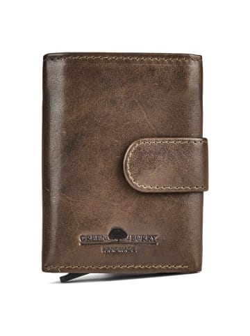 Newport Geldbörse RFID Schutz Leder 9.5 cm british green