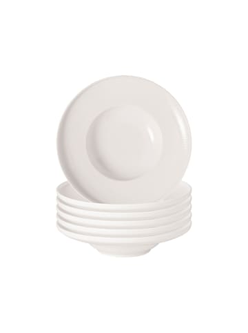 Villeroy & Boch 6er Set Pastateller Afina in ø 24,9 cm in weiß