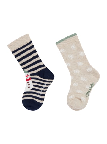 Sterntaler Socken 2er-Pack Schneemann in marineblau
