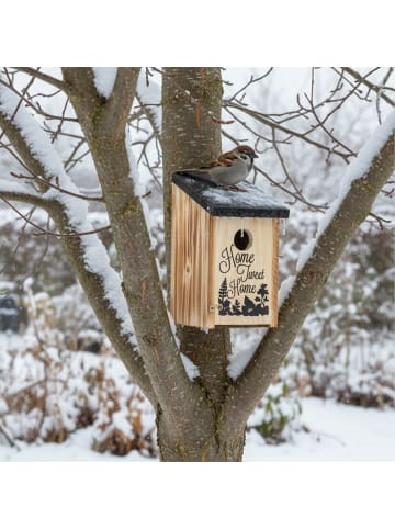 relaxdays Nistkasten in Geflammt - (B)12x (H)22 x (T)15 cm