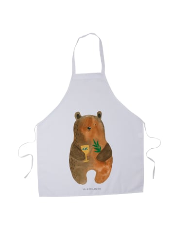 Mr. & Mrs. Panda Schürze Bär Konfirmation ohne Spruch in Weiß
