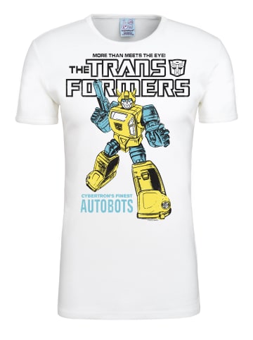 Logoshirt T-Shirt Bumblebee - Autobots in altweiss