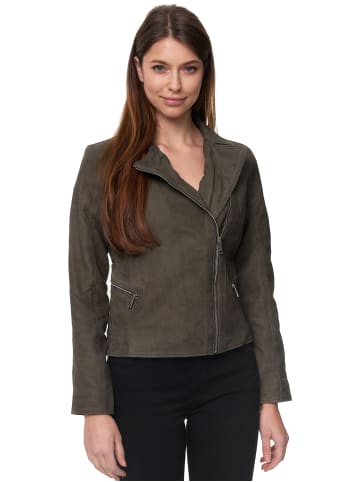 Tazzio Lederjacke "F500" - in Khaki