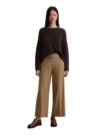 Marc O'Polo Gemusterte Culotte regular in Dark Beige