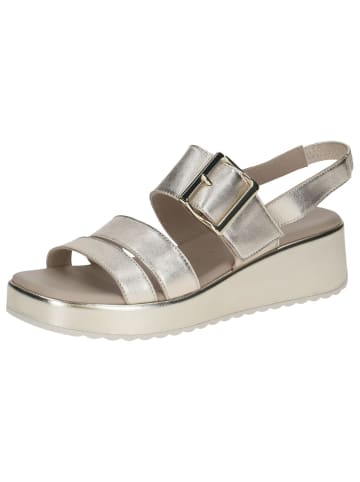 Caprice Sandale in LT.GOLD METAL.