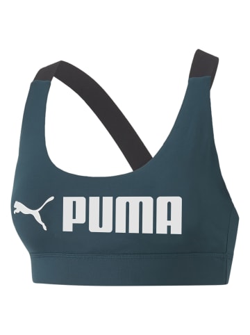 Puma Sports-Bra Mid Impact in varsity green