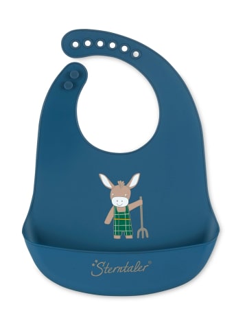 Sterntaler Silikon Lätzchen ESEL Emmilius in mittelblau