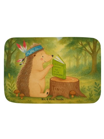 Mr. & Mrs. Panda Badteppich Igel Federschmuck Design ohne Spruch in Weiß