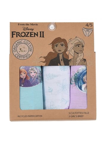Disney Frozen 3er-Set: Unterhosen Elsa Anna in Mehrfarbig