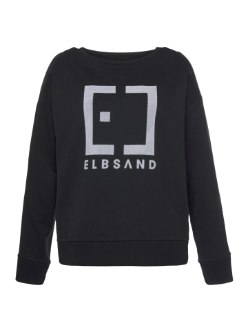 ELBSAND Sweatshirt in schwarz