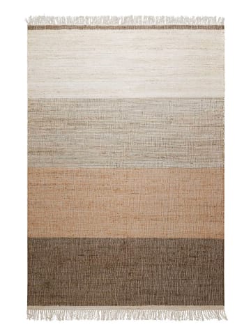 Green Looop Handweb-Teppich Vito in beige, braun