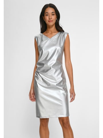 TALBOT RUNHOF X PETER HAHN Lederimitatkleid Viscose in SILBER