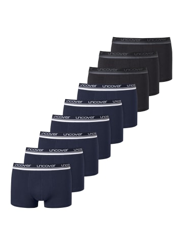 UNCOVER BY SCHIESSER Retro Short / Pant Basic in Blau / schwarz