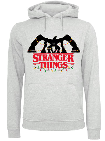 F4NT4STIC Hoodie Stranger Things Demogorgon Lights Netflix in grau meliert