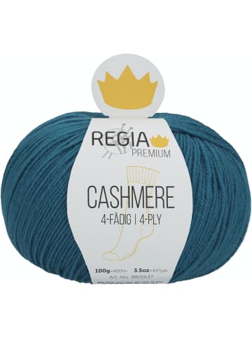 Regia Handstrickgarne Premium Cashmere, 100g in Petrol