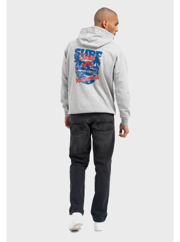 OLDSKULL Hoodie Wrldvibe Surf Dreams Graphic in Heather Grey