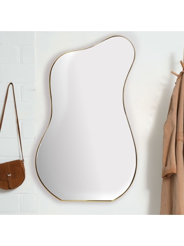KADIMA DESIGN Wandspiegel Asymmetrisch 60x100 cm Metall Design Hängespiegel ,
