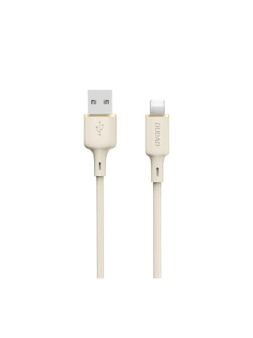 COFI 1453 Dudao SmartPhone-Ladekabel L7S USB-A zu USB-C / Micro / i-Phone in Beige