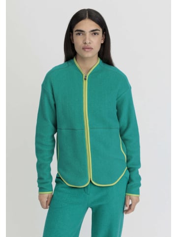 Hessnatur Fleece-Jacke in lagune