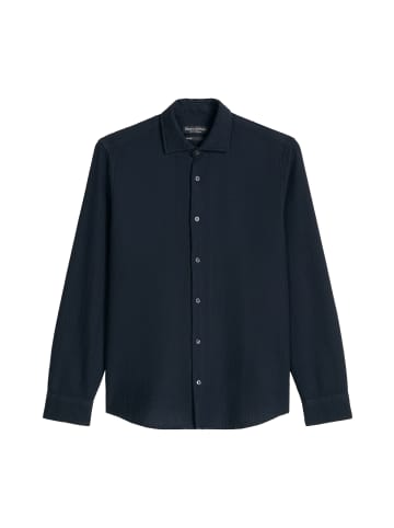 Marc O'Polo Dobby-Hemd shaped in Dark Navy