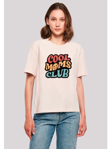 F4NT4STIC T-Shirt Cooler Moms Club Muttertag Retro Vibe in pink